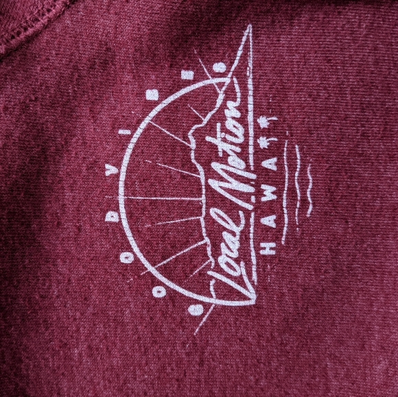Local Motion burgundy sweatshirt - Picture 2 of 3